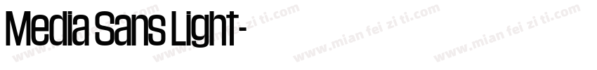 Media Sans Light字体转换
